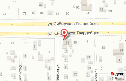 Продовольственный магазин Байкал на улице Сибиряков-Гвардейцев на карте