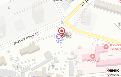 АЗС Картель на улице Дзержинского на карте