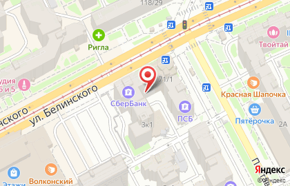Банкомат Волго-Вятский банк Сбербанка России на улице Белинского, 69 на карте