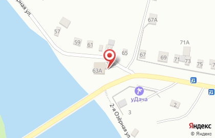 Продовольственный магазин У моста в Центральном районе на карте