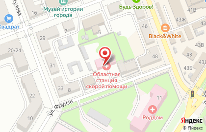 Самарская областная станция скорой медицинской помощи в Новокуйбышевске на карте