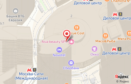 Гостиница Novotel Москва Сити на карте