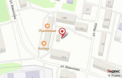 Продуктовый магазин на ул. Мира, 17Б на карте