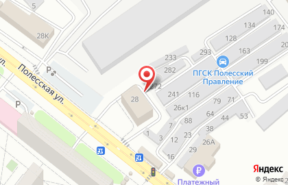ОАО Банкомат, АКБ Московский Индустриальный банк на Полесской улице на карте