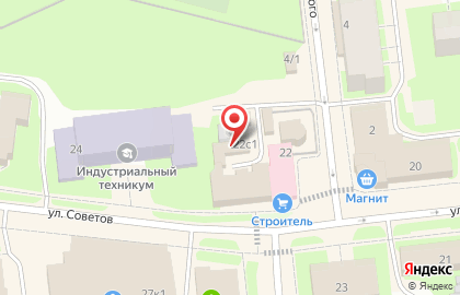 Компания по изготовлению и продаже памятников из гранита Акрополь в Новодвинске на карте