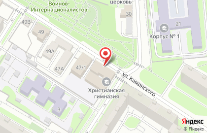 Христианская гимназия в Туле на карте