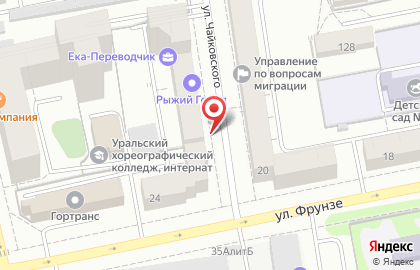 Фотостудия Акварель на улице Чайковского на карте