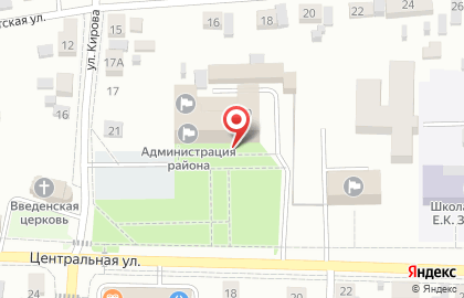 Федеральная кадастровая палата Росреестра по Красноярскому краю, ФГБУ на Центральной улице в Берёзовке на карте