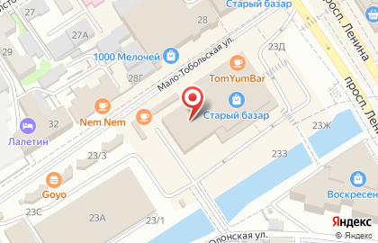 Магазин ПТФ Молодежная в Центральном районе на карте
