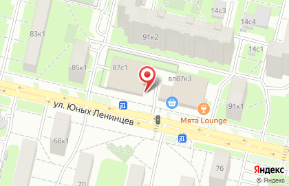 Магазин колбасных изделий Рублёвский на улице Юных Ленинцев на карте