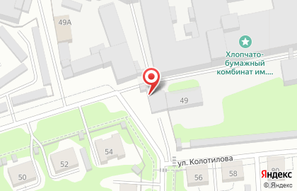 Банкомат на улице Колотилова на карте