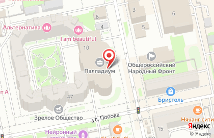 Яндекс, поисковая интернет-система на карте