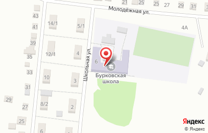 Бурковская средняя общеобразовательная школа на карте