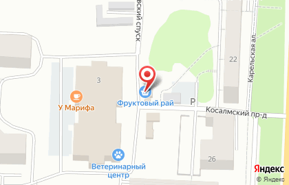 Магазин мясопродуктов в Петрозаводске на карте
