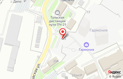 Тульский таможенный терминал на карте