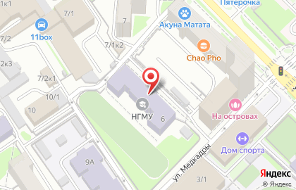 Новосибирский государственный медицинский университет в Заельцовском районе на карте