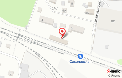 Соколовская, железнодорожная станция на карте
