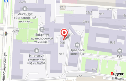 Магистраль в Новосущёвском переулке на карте