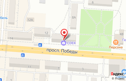 Торгово-производственная компания Фабрика носков на проспекте Победы на карте