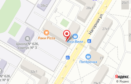 Магазин косметики и товаров для дома Улыбка Радуги на Нагорной улице на карте