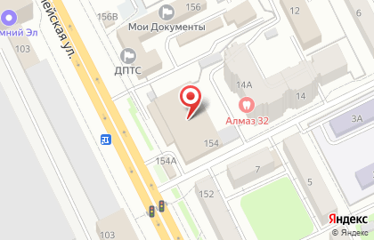 Магазин автозапчастей в Брянске на карте