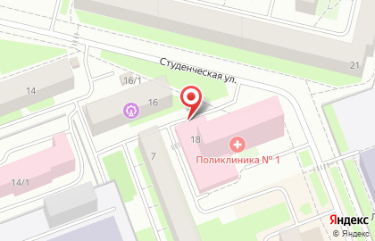 Городская поликлиника Сургутская городская клиническая поликлиника №1 на карте