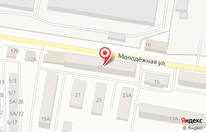 Супермаркет Всё для дома на Молодёжной улице на карте