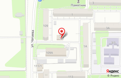 Продовольственный магазин на улице Чапаева на карте
