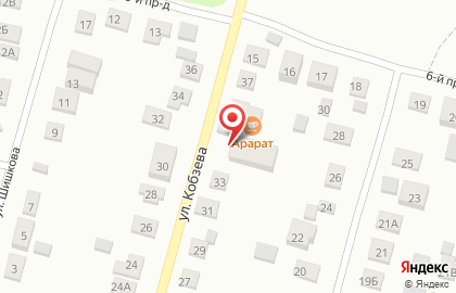 Кафе Арарат в Зареченском районе на карте