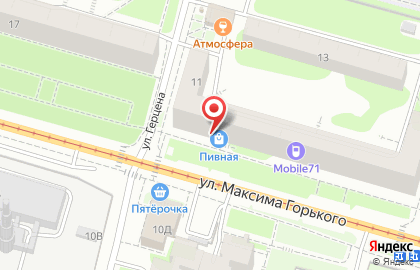 Закусочная Алиса-2 в Зареченском районе на карте