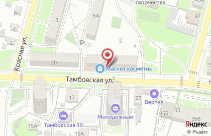 Супермаркет Магнит у дома в Первомайском районе на карте