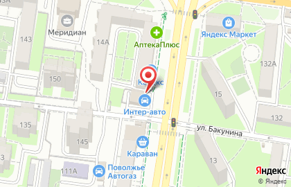 Магазин строительных материалов и хозяйственных товаров в Ленинском районе на карте