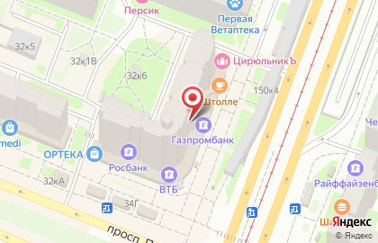 Адвокатский кабинет Даньшина А.А. на проспекте Просвещения на карте