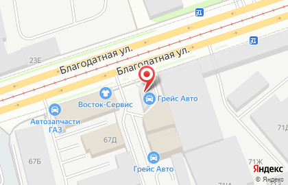 Автосалон Балтика Авто на Благодатной улице на карте