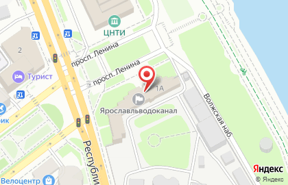 Ярославльводоканал на проспекте Ленина на карте