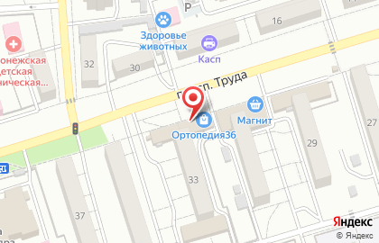 Аптека Власта в Воронеже на карте