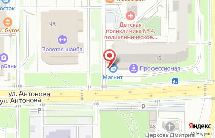 Электронный дискаунтер Ситилинк в Железнодорожном районе на карте