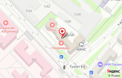 Клиника Ниармедик во 2-ом Боткинском проезде на карте