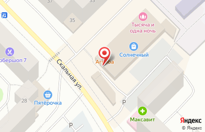 ТЦ Солнечный на Скальной улице на карте