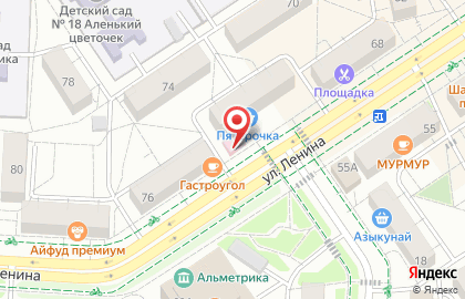 Аптечный пункт на улице Ленина на карте