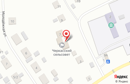 Черкасский сельский совет на карте