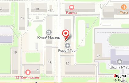 Магазин бытовой химии и посуды Чистюлька на Октябрьской улице в Новомосковске на карте