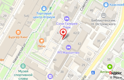 Шейпинг-зал Канифатьевой в Центральном районе на карте
