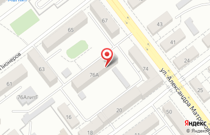 Клуб боевых искусств Сатори на улице Александра Матросова на карте