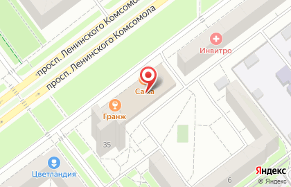 Клиника Нева на проспекте Ленинского Комсомола на карте