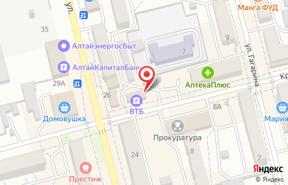 Банк ВТБ 24 в Барнауле на карте