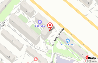 Йола-маркет на улице Болотникова на карте