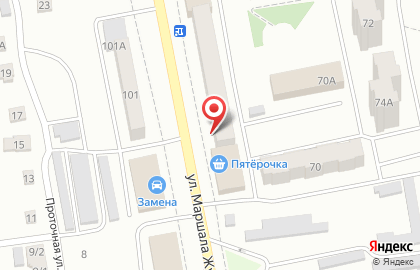 Отделение службы доставки Boxberry на улице Маршала Жукова на карте