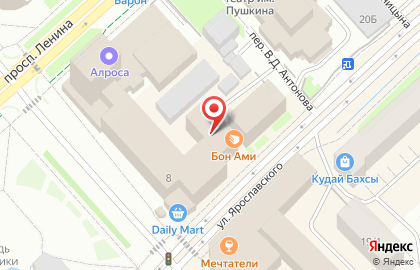 Bon Ami, французская пекарня на улице Ярославского на карте