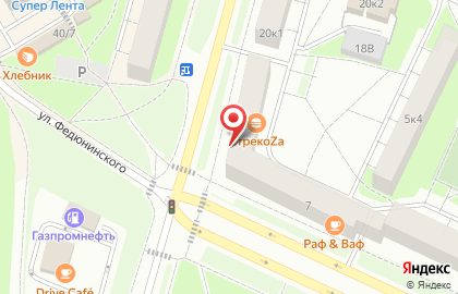 Бистро СтрекоZа в Московском районе на карте